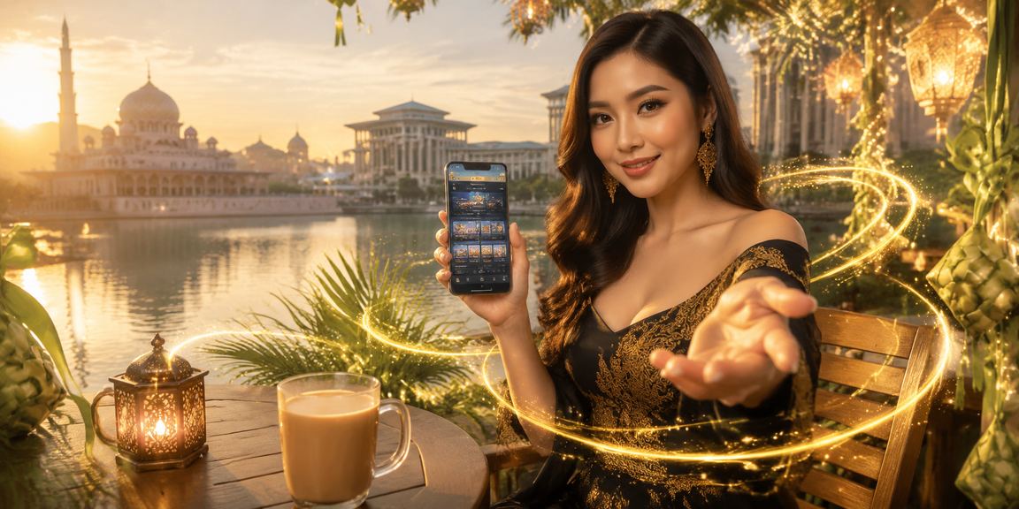 Putrajaya user enjoying an1 mobile casino during Hari Raya